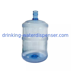Aucune poignée ne vident le PC bleu recyclable de bouteille d'eau de 5 gallons pour un distributeur plus frais de l'eau